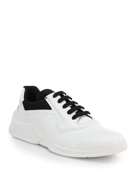 prada white boat shoes|prada shoes for men.